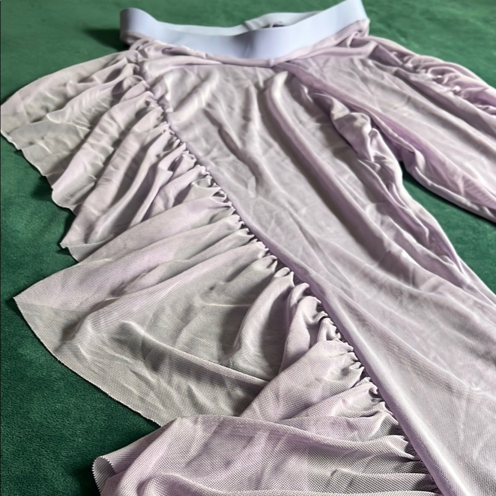Lavender Ruffle Mesh Bottoms - Picture 3 of 3